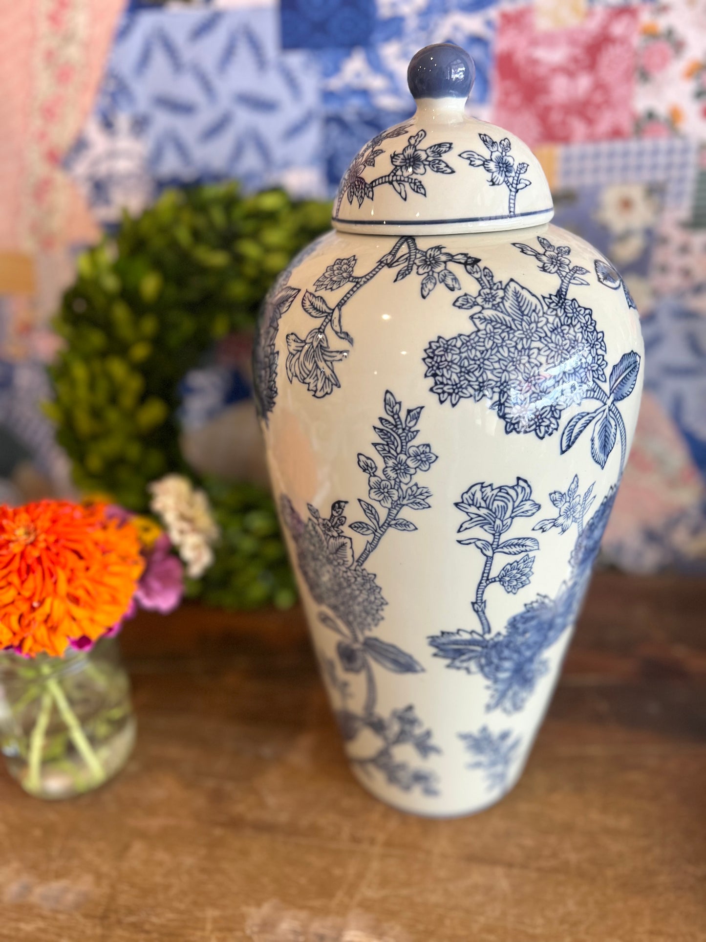 Porcelain Lidded Yoshino Jar