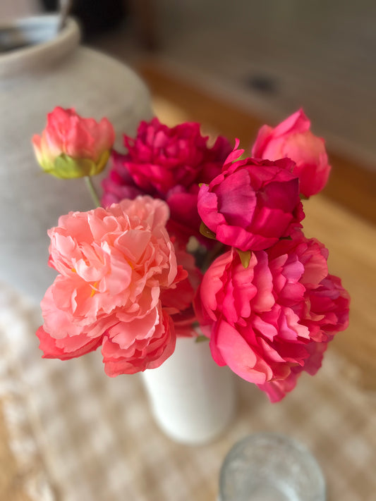 Summer Peony Pink Flowers