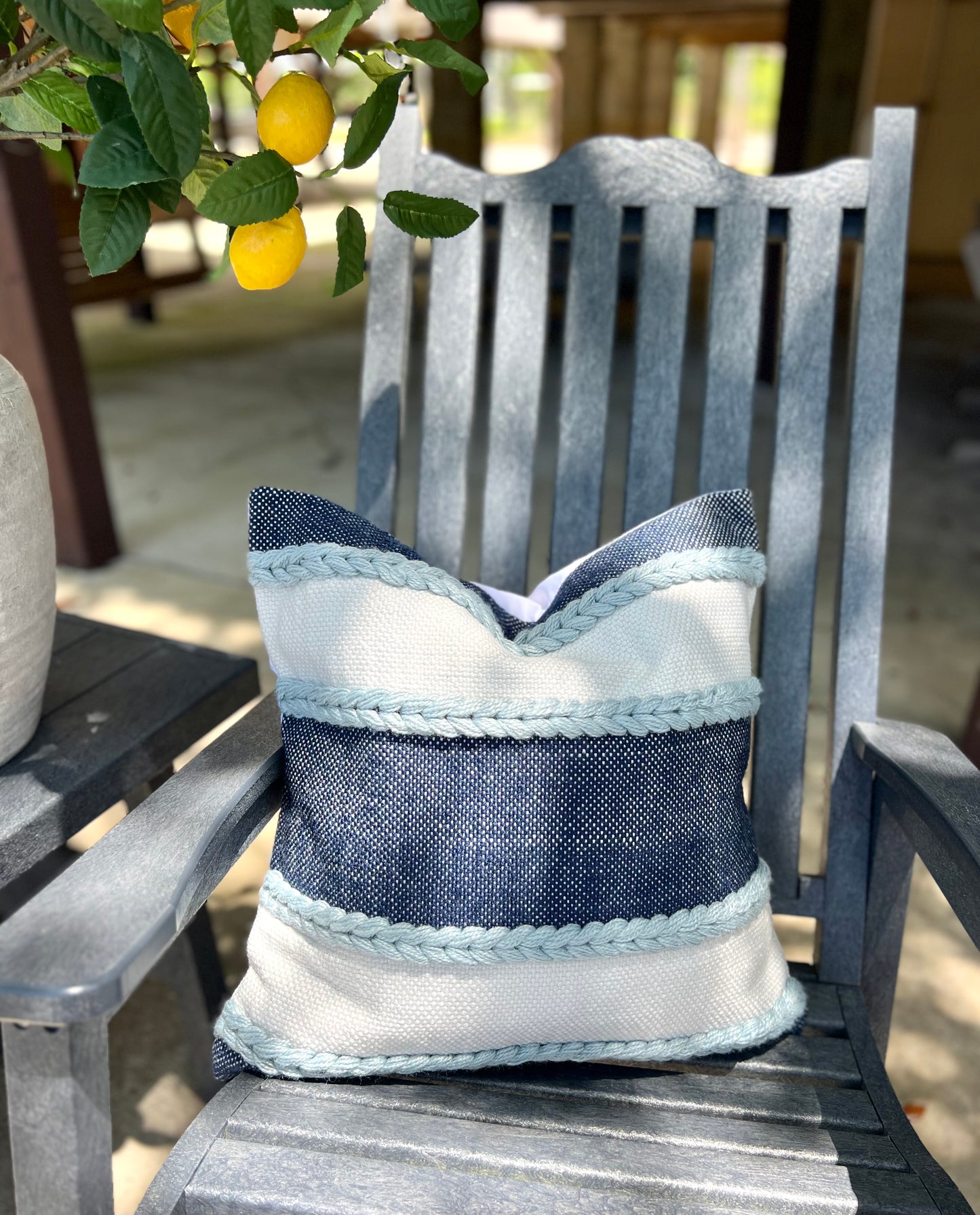 Watch the Waves Crash, Outdoor Pillow