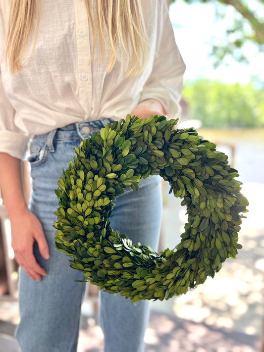 Boxwood Grapevine Wreath